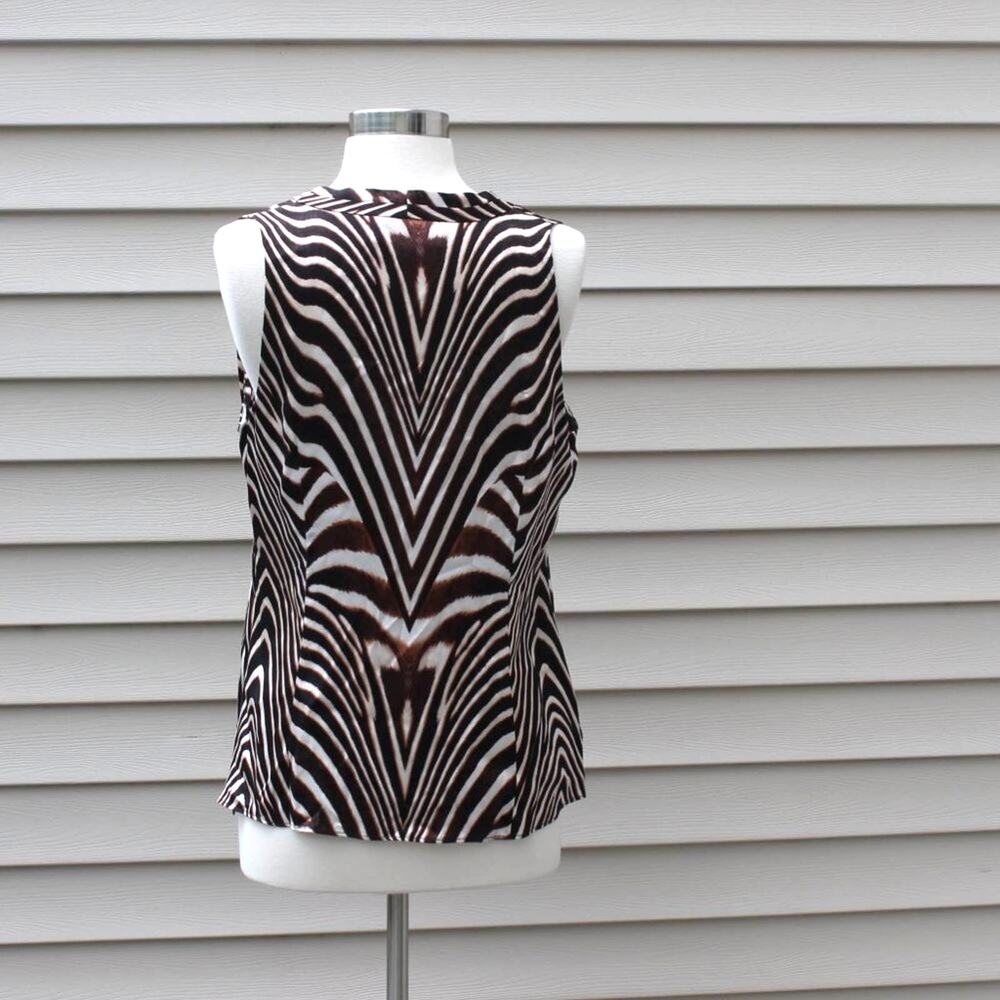 Classiques Entier Women's Sexy Silk Tank Top Animal Print Size M - Picture 6 of 11